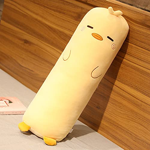 MUPI Long Plush Cute Body Pillows Cuddle Pillow Sleeping Big Pillows for Bed Kids Body Pillow Animal Shaped Pillow Boyfriend Pillow Toy Gift for Girlfriend （Yellow Duck 27 Inch ）