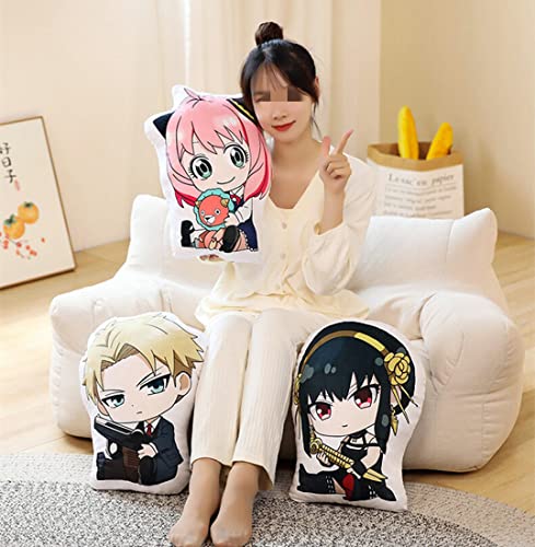SPIRTUDE 16" Anya Forger Throw Pillow, Anya Forger Plush Pillows, Anime Cartoon Decoration Cushion (Anya Forger)