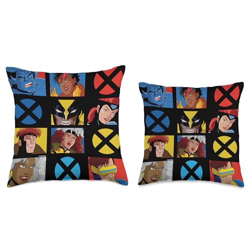 Marvel X-Men Mutant Grid Throw Pillow, 18x18, Multicolor