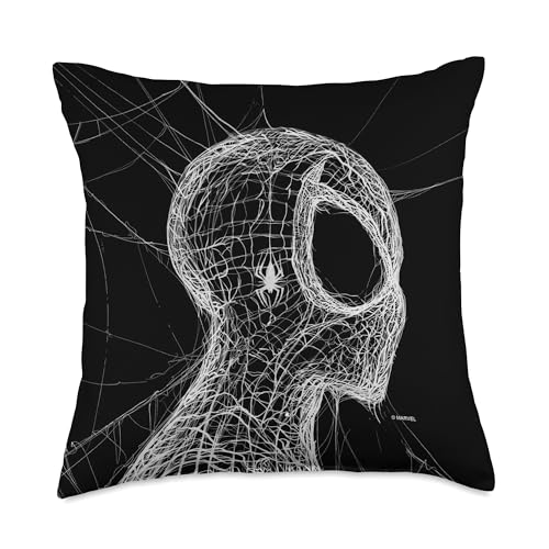 Marvel Amazing Spider-Man Web Silhouette Comic Cover Throw Pillow, 18x18, Multicolor