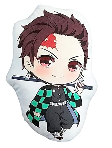 12.5" Demon Slayer Plush Pillow Kamado Nezuko Throw Pillows, Anime Cartoon Plushie Doll Toy Decoration Cushion 32cm (12.5 Inch, Tanjirou)