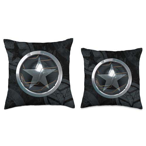 Marvel Falcon and The Winter Soldier Bucky Barnes Icon Throw Pillow, 18x18, Multicolor
