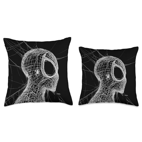 Marvel Amazing Spider-Man Web Silhouette Comic Cover Throw Pillow, 18x18, Multicolor