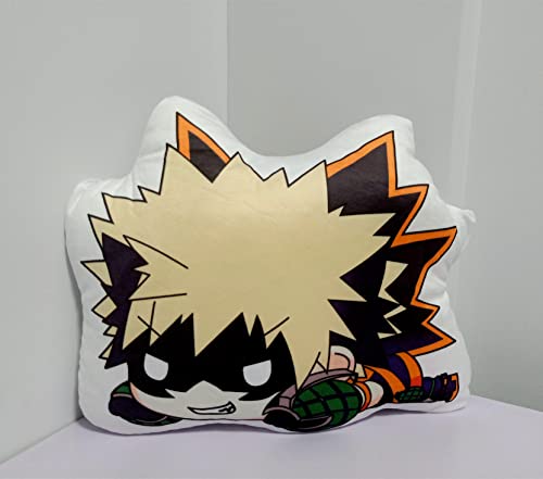 Luckbanjie 13.7 INCH MHA Bakugou Katsuki Plush Throw Pillow Anime Plushies Bakugo Pillows Cushion Sofa Home Decor