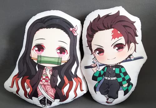 12.5" Demon Slayer Plush Pillow Kamado Nezuko Throw Pillows, Anime Cartoon Plushie Doll Toy Decoration Cushion 32cm (12.5 Inch, Tanjirou)