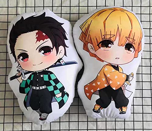 12.5" Demon Slayer Plush Pillow Kamado Nezuko Throw Pillows, Anime Cartoon Plushie Doll Toy Decoration Cushion 32cm (12.5 Inch, Tanjirou)