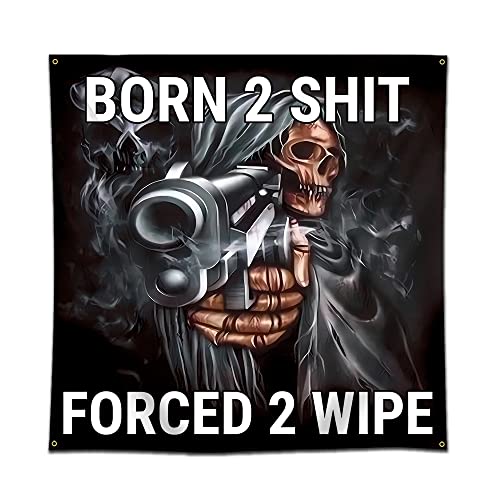 Arbinger Gobelin Anime Tapestry Flag Retro Skull Goth Poster Wall Hanging Tapestry 4x4ft Bedroom Background Decoration