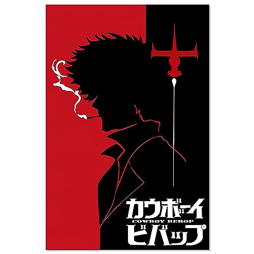 SOPIOTER Cowboy Bebop Anime Merchandise Gifts Posters Unframed Version Hd Poster For Living Room Bedroom Club Wall Art Decor Unframe 12x18inch(30x45cm)