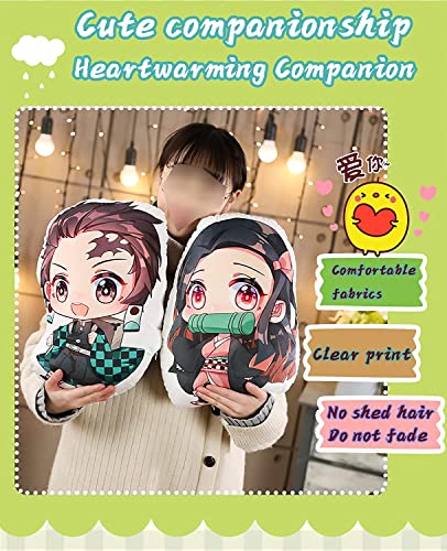 SUEDA Nezuko Plush Pillow-15.7" Anime Stuffed Plushies-Super Soft Throw Pillows