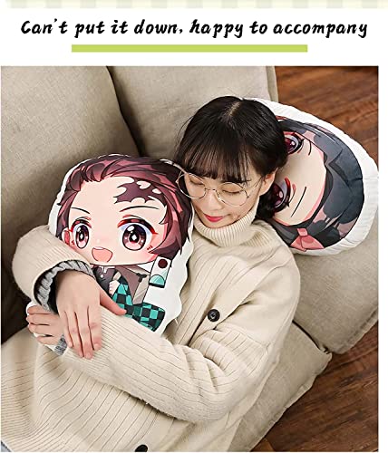 SUEDA Nezuko Plush Pillow-15.7" Anime Stuffed Plushies-Super Soft Throw Pillows