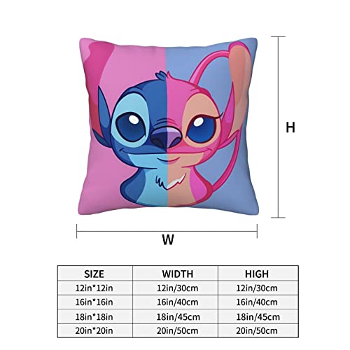 Xuziuik Anime Pack of 2 Pillowcases Double-Sided Printing. Throw Pillow Covers Cushion Cover for Sofa Couch 18"X18".