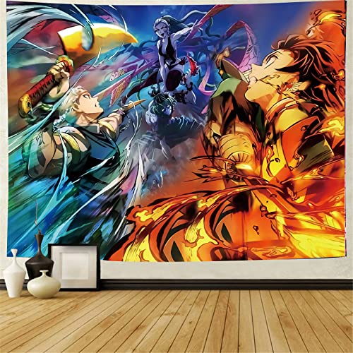 Timimo Anime Tapestry Poster - Japanese Anime Merchandise - Anime Decorations Wall Art - Room Decoration, Birthday Wallpaper 78.7x59 Inches