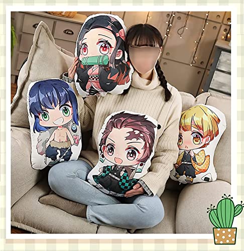 SUEDA Nezuko Plush Pillow-15.7" Anime Stuffed Plushies-Super Soft Throw Pillows
