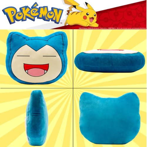 Franco Anime Gaming Bedding Super Soft Cozy Plush Decorative Pillow, One Size, Snorlax