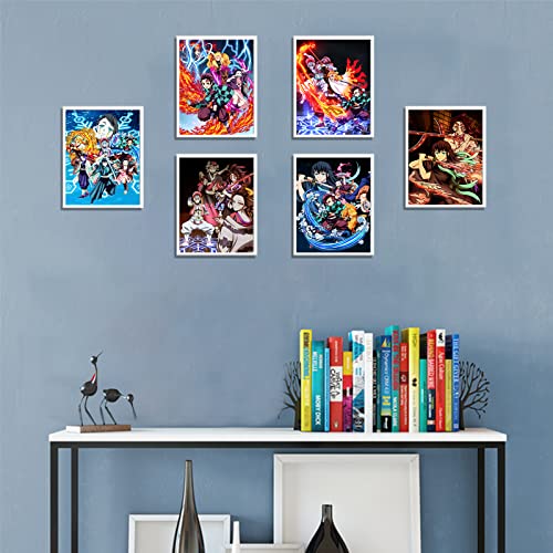 LYCZIPO Anime Poster - Japanese Anime Wall Art Poster - 8x10 Inches Unframed Set Of 6,HD Print Painting for Living Room,Home Bedroom Playroom Wall Decor.(6ds03)