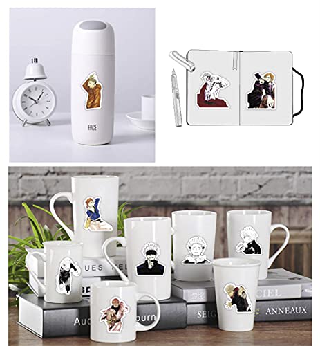 MiodiyaArt Anime Jujutsu Poster 12 Pcs (with 50 pcs Anime Kaisen Stickers) 16.5 x 11.5 inch Wall Decor Merch Art Prints HD Posters for Fans