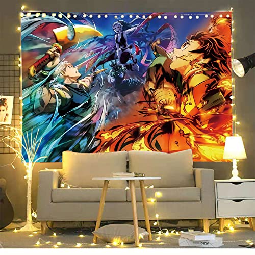 Timimo Anime Tapestry Poster - Japanese Anime Merchandise - Anime Decorations Wall Art - Room Decoration, Birthday Wallpaper 78.7x59 Inches