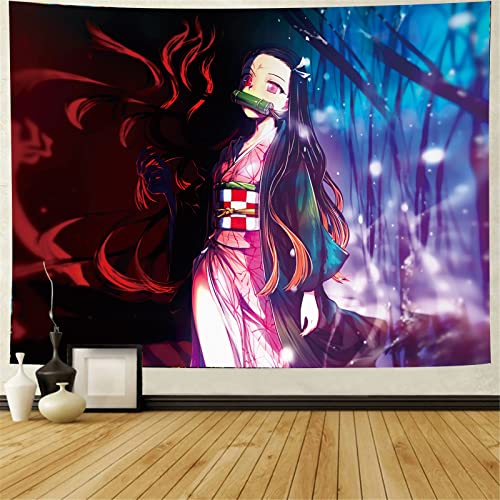 Anime Tapestry - Bedroom Poster - Japanese Anime Merchandise - Anime Decorations Wall Art - Room Decoration, Birthday Wallpaper 78.7x59 Inches