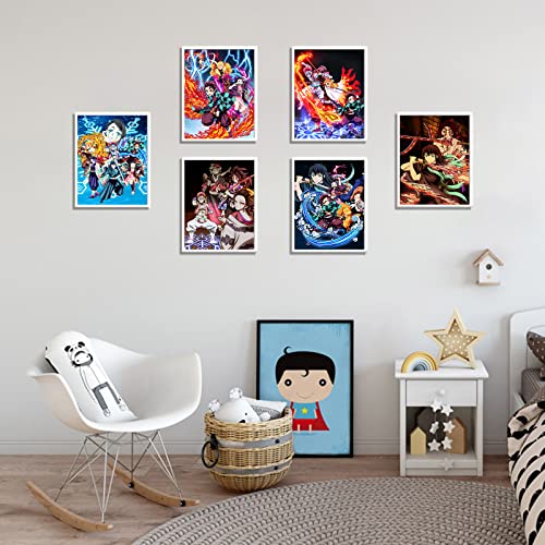 LYCZIPO Anime Poster - Japanese Anime Wall Art Poster - 8x10 Inches Unframed Set Of 6,HD Print Painting for Living Room,Home Bedroom Playroom Wall Decor.(6ds03)