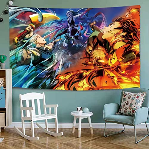 Timimo Anime Tapestry Poster - Japanese Anime Merchandise - Anime Decorations Wall Art - Room Decoration, Birthday Wallpaper 78.7x59 Inches
