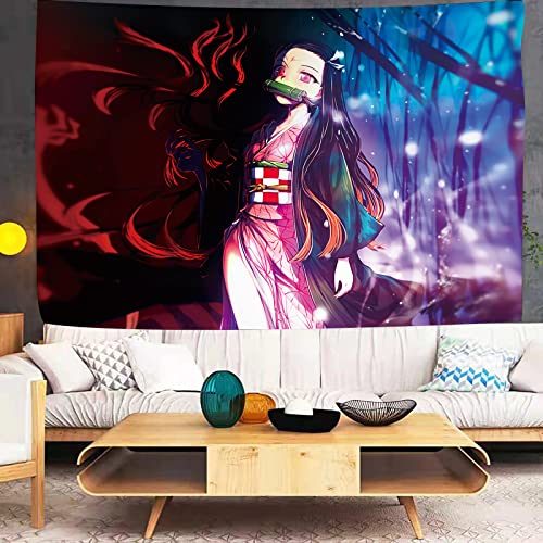 Anime Tapestry - Bedroom Poster - Japanese Anime Merchandise - Anime Decorations Wall Art - Room Decoration, Birthday Wallpaper 78.7x59 Inches