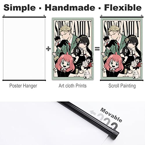 Anime Poster spy x anime family Manga Yor Briar Loid Forger Anya Forger Wall Fabric Scroll Poster Art Prints for Perfect Fans Home Wall Decoration