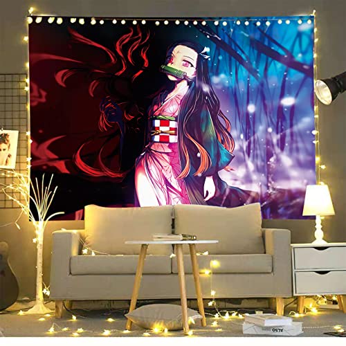 Anime Tapestry - Bedroom Poster - Japanese Anime Merchandise - Anime Decorations Wall Art - Room Decoration, Birthday Wallpaper 78.7x59 Inches