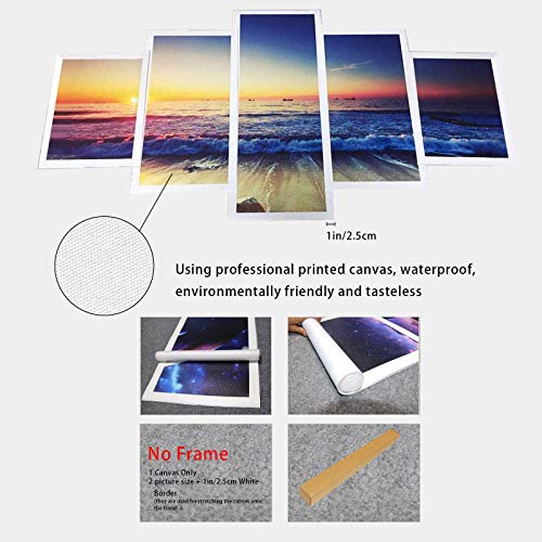 SEAREE Anime Poster, Japanese Anime Wall Art Posters, Anime Wall Decor, 5 Pcs HD Canvas Printing Posters for Living Room, Bedroom, Club Wall Art Decor, No Frame