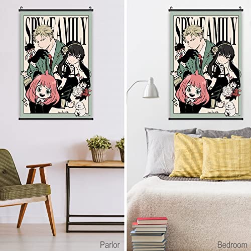 Anime Poster spy x anime family Manga Yor Briar Loid Forger Anya Forger Wall Fabric Scroll Poster Art Prints for Perfect Fans Home Wall Decoration