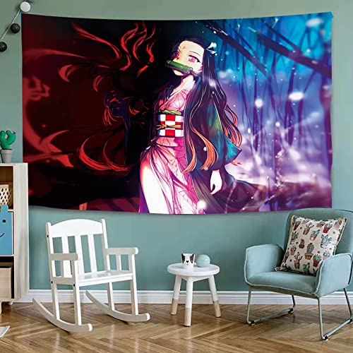 Anime Tapestry - Bedroom Poster - Japanese Anime Merchandise - Anime Decorations Wall Art - Room Decoration, Birthday Wallpaper 78.7x59 Inches