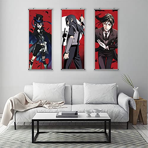 CosInStyle Anime Scroll Poster for Character Pattern - Fabric Prints 100 cm x 40 cm | Premium and Artistic Anime Theme Gift | Japanese Manga Hanging Wall Art Room Decor