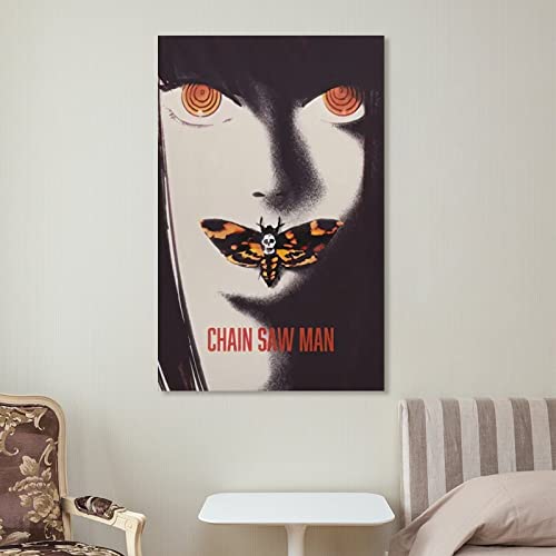 Anime Posters Chainsaw Man Posters for Boys Room Wall Art Paintings Canvas Wall Decor Home Decor Living Room Decor Aesthetic Prints 12x18inch(30x45cm) Unframe-style