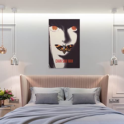 Anime Posters Chainsaw Man Posters for Boys Room Wall Art Paintings Canvas Wall Decor Home Decor Living Room Decor Aesthetic Prints 12x18inch(30x45cm) Unframe-style