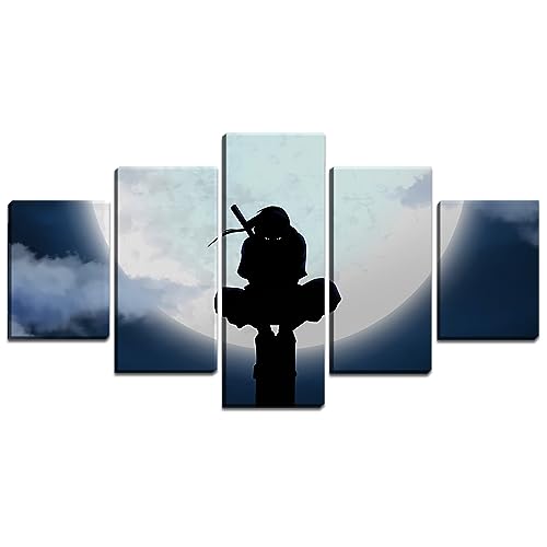 5 Piece Anime Poster,Japanese Canvas Wall Art Set of 5 Picture Printing on Canvas Wall Decor for Bedroom Living Room Unframed