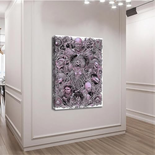 Nine Titan Poster Anime Posters Canvas Wall Art Personality Japan Manga Family Anime Decorative Painting Picture Print Horror Movie Poster Halloween Wall Decor Bedroom Aesthetic 16 * 24inch No Frame