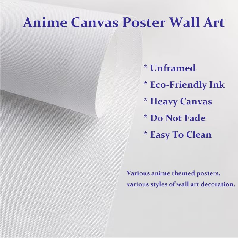 Nine Titan Poster Anime Posters Canvas Wall Art Personality Japan Manga Family Anime Decorative Painting Picture Print Horror Movie Poster Halloween Wall Decor Bedroom Aesthetic 16 * 24inch No Frame