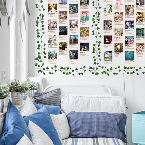 Jack Meets Kate Anime Posters for Room Aesthetic, Anime Stickers, Ivy vines | Demon Slayer, Jujutsu Kaisen, One Piece, Death Note, Naruto Wall Decor for Teen Girls Bedroom, Anime Lovers - 103 Pcs