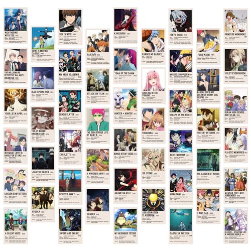 Jack Meets Kate Anime Posters for Room Aesthetic, Anime Stickers, Ivy vines | Demon Slayer, Jujutsu Kaisen, One Piece, Death Note, Naruto Wall Decor for Teen Girls Bedroom, Anime Lovers - 103 Pcs
