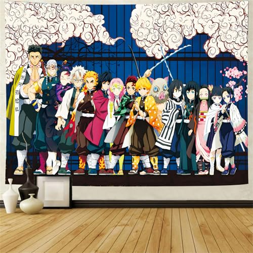 Brandname Tapestry - Anime - Poster, Large Art Mural Scroll For Living Room, Bedroom Bed, Room And Birthday Party, Gift For Japanese Anime Fans 60X80 IN poster Anime tapestry