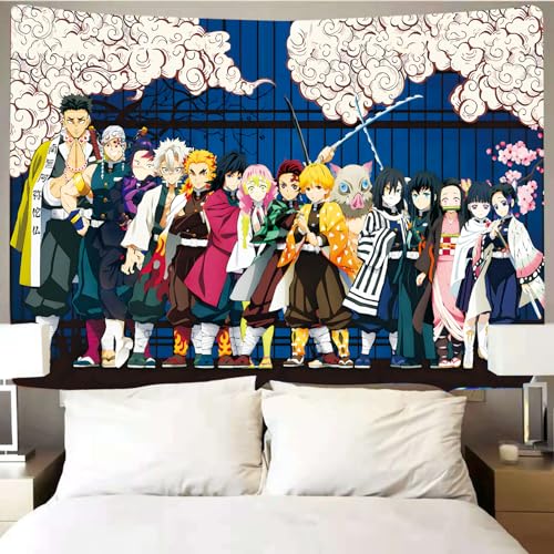 Brandname Tapestry - Anime - Poster, Large Art Mural Scroll For Living Room, Bedroom Bed, Room And Birthday Party, Gift For Japanese Anime Fans 60X80 IN poster Anime tapestry