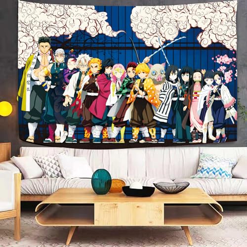Brandname Tapestry - Anime - Poster, Large Art Mural Scroll For Living Room, Bedroom Bed, Room And Birthday Party, Gift For Japanese Anime Fans 60X80 IN poster Anime tapestry