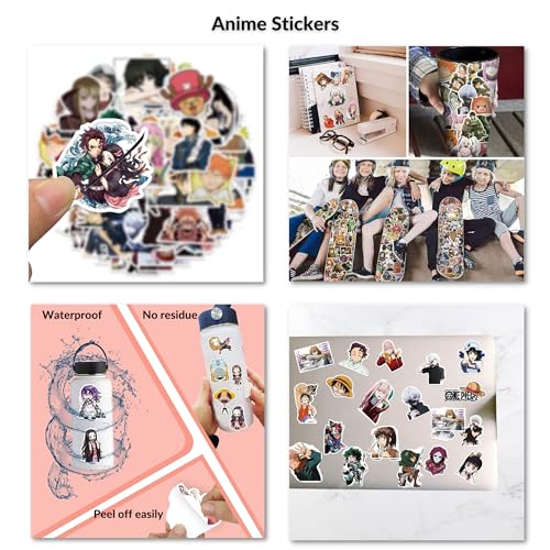 Jack Meets Kate Anime Posters for Room Aesthetic, Anime Stickers, Ivy vines | Demon Slayer, Jujutsu Kaisen, One Piece, Death Note, Naruto Wall Decor for Teen Girls Bedroom, Anime Lovers - 103 Pcs