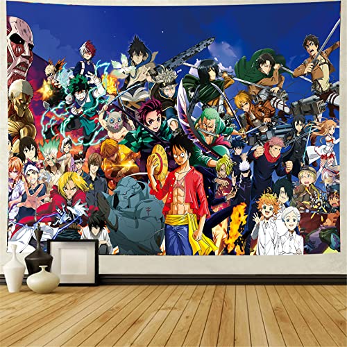 Brandname Japanese Anime-Tapestry-Posters, Large Mural Scrolls Suitable For Living Room, Bedroom 60inchX80inchIN