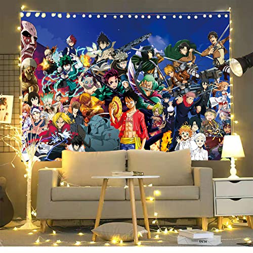 Brandname Japanese Anime-Tapestry-Posters, Large Mural Scrolls Suitable For Living Room, Bedroom 60inchX80inchIN