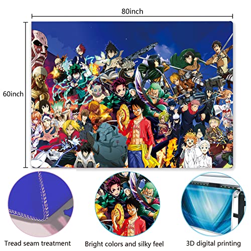 Brandname Japanese Anime-Tapestry-Posters, Large Mural Scrolls Suitable For Living Room, Bedroom 60inchX80inchIN