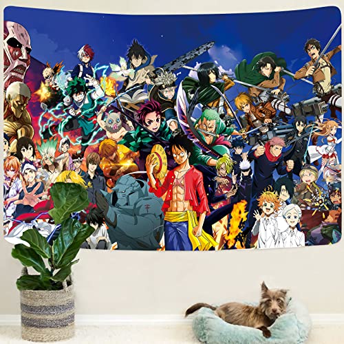 Brandname Japanese Anime-Tapestry-Posters, Large Mural Scrolls Suitable For Living Room, Bedroom 60inchX80inchIN