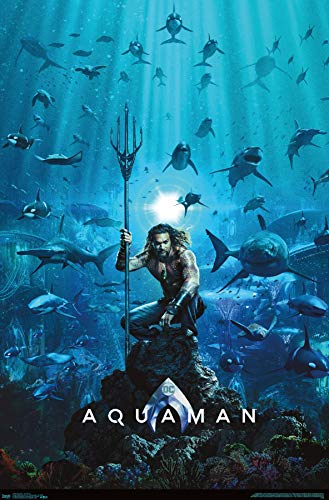 Trends International DC Comics Movie - Aquaman - One Sheet Wall Poster, 22.375" x 34", Premium Unframed Version