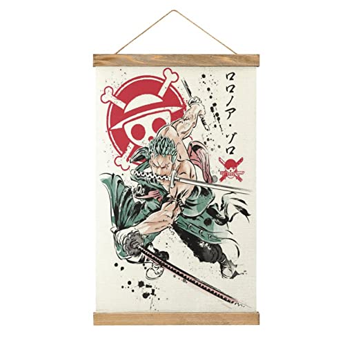 MCHCOS Anime Scroll Poster Anime Room Decor Canvas Wall Art For Bedroom Decor 13x20in