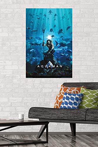 Trends International DC Comics Movie - Aquaman - One Sheet Wall Poster, 22.375" x 34", Premium Unframed Version