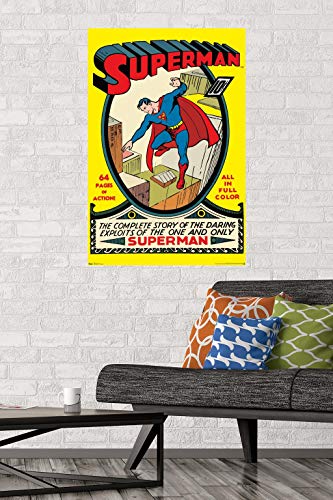 Trends International 24X36 DC Comics - Superman - Cover #1 Wall Poster, 24" x 36", Premium Unframed Version